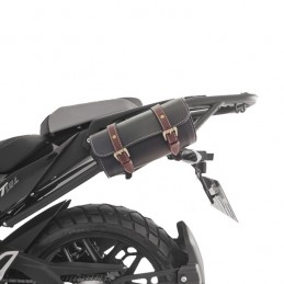 LIOOBO Sacoche de Guidon Moto Sac à Outils en Cuir PU pour Outil de  Rangement Moto Moto (Noir)